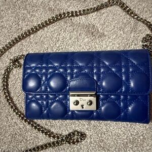 DIOR vintage leather wallet on a chain